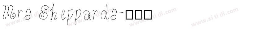 Mrs Sheppards字体转换